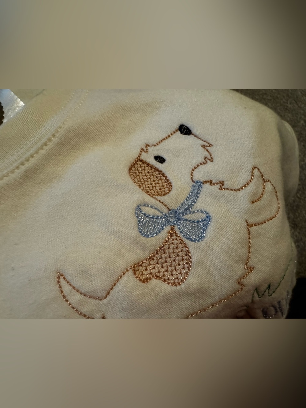 Blanks Boutique “Snips, Snails, & puppy dog tails” Little Boys Cream t shirt 4T - Picture 7 of 8